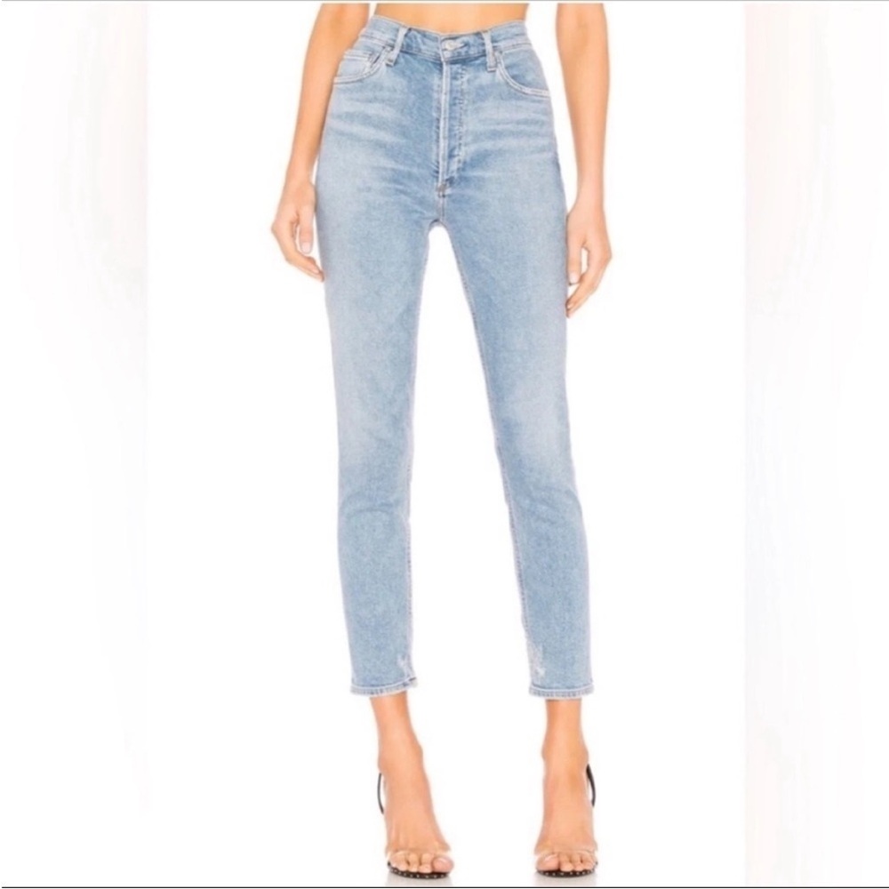 NWOT Agolde Light Blue Straight Jeans size 26 in Nico